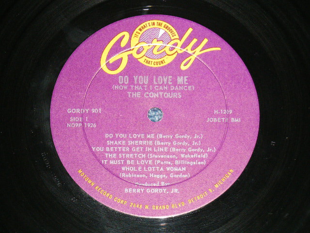 画像: The CONTOURS -  DO YOU LOVE ME ( VG+++/Ex++ Looks:Ex+++ )  / 1962 US AMERICA ORIGINAL MONO  Used LP 