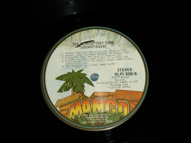 画像: ost va (JIMMY CLIFF,SCOTTY,MELODIANS,MAYTALS,The SLICKERS,DESMOND DEKKER)  - THE HARDER THEY COME  ( Ex+/Ex+++ Cut Out Corner ) / 1973 US AMERICA ORIGINAL  Used LP 