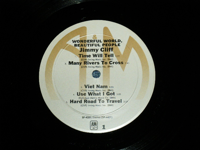 画像: JIMMY CLIFF - WONDERFUL WORLD,BEAUTIFUL PEOPLE ( Ex+/Ex+++) / 1974? Version US AMERICA "2nd Press Label"  Used LP 