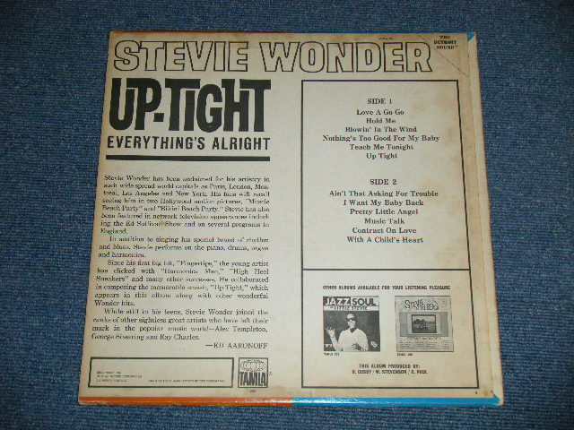 画像: STEVIE WONDER - UP-TIGHT ( Ex+/Ex++ Loks:Ex++) / 1966 US AMERICA ORIGINAL"1st press Label" "MONO" Used LP