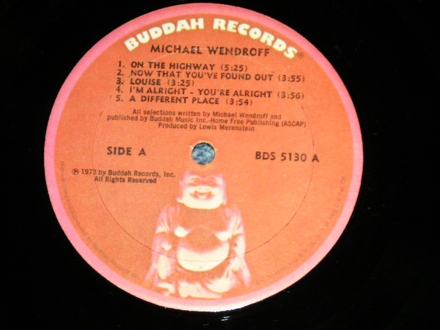 画像: MICHAEL WENDROFF -  MICHAEL WENDROFF ( Ex+++/MINT- : Cut Out) / 1973 US AMERICA ORIGINAL Used LP 