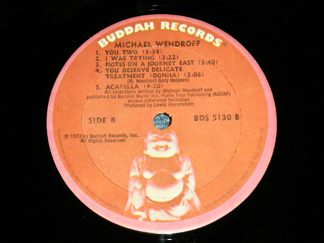 画像: MICHAEL WENDROFF -  MICHAEL WENDROFF ( Ex+++/MINT- : Cut Out) / 1973 US AMERICA ORIGINAL Used LP 