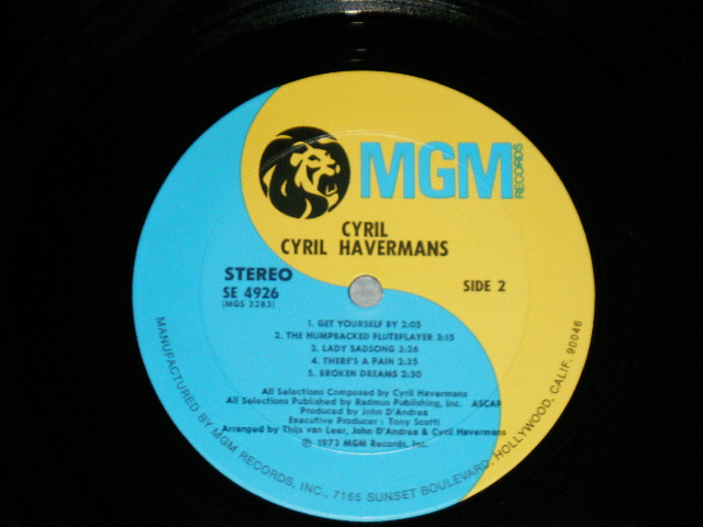 画像: CYRIL HAVERMARS - CYRIL ( MINT-/MINT- : Looks:Ex+++ ) /  1970 US AMERICA  ORIGINAL Used LP + Japan Obi  