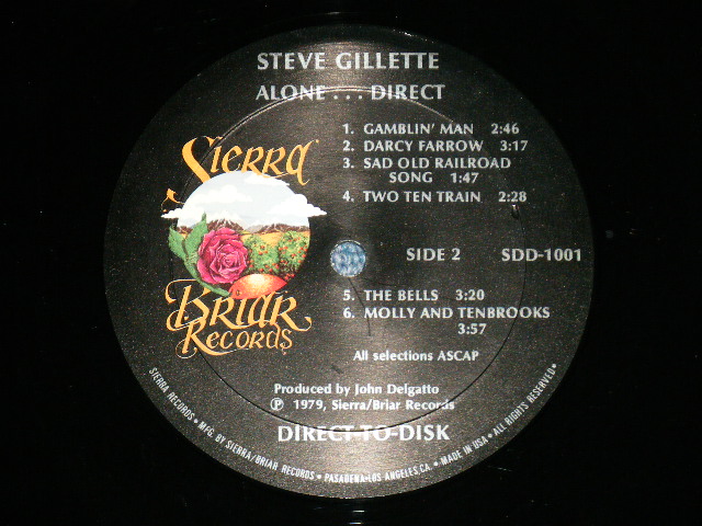画像: STEVE GILLETTE - ALONE DIRECT  ( Ex+++/MINT- : Cut Out) / 1979 US AMERICA ORIGINAL Used LP 