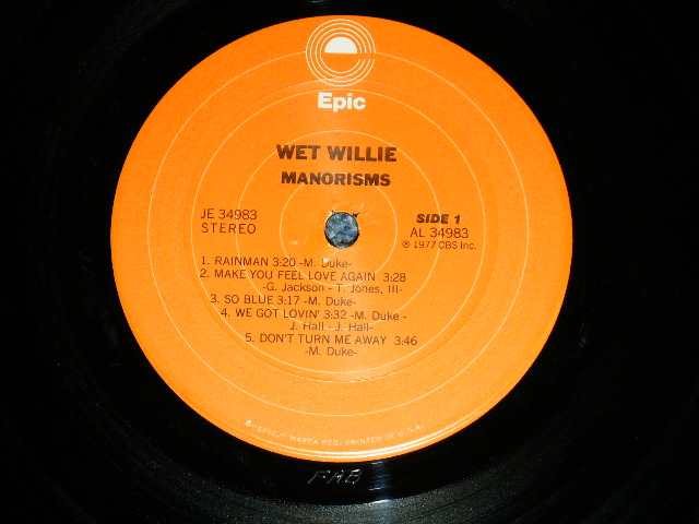 画像: WET WILLIE - MANORISMS ( Ex+/Ex+++ : WOBC)  / 1977 US AMERICA ORIGINAL Used LP 