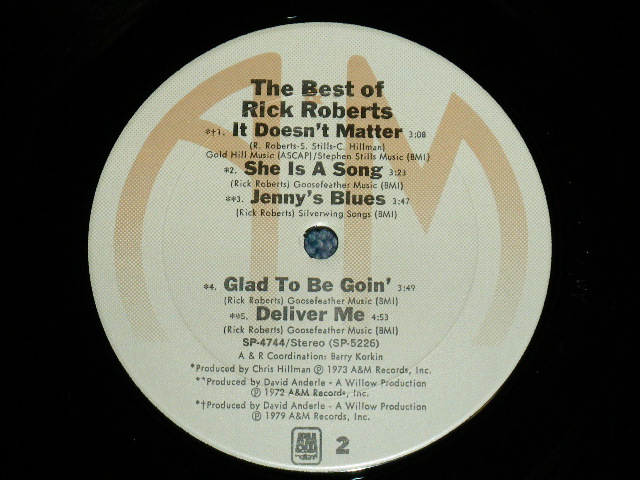 画像: RICK ROBERTS- THE BEST OF  ( MINT-/MINT- )  / 1979 US ORIGINAL Used LP