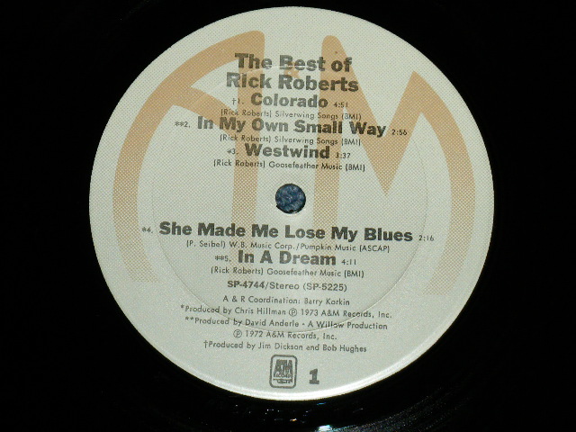 画像: RICK ROBERTS- THE BEST OF  ( MINT-/MINT- )  / 1979 US ORIGINAL Used LP