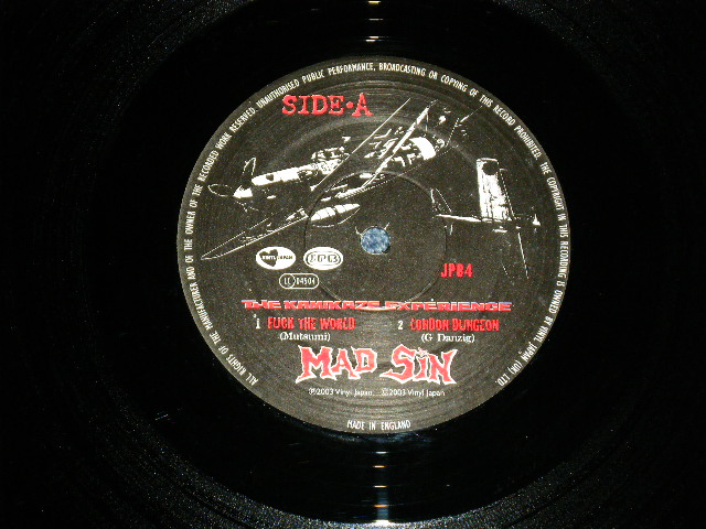 画像: MAD SIN vs BATTLE OF NINJAMANZ - THE KAMIKAZE EXPERIENCE  ( 4 TRracks EP) ( Ex++/Ex+++ )   / 2003 UK ENGLAND ORIGINAL Used  12" EP 