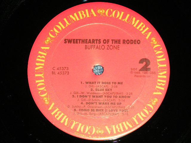 画像: SWEET HEARTS OF THE RODEO - BUFFALO ZONE  ( Ex++/MINT : BB HOLE for PROMO  )   / 1990 US AMERICA  ORIGINAL Used LP 
