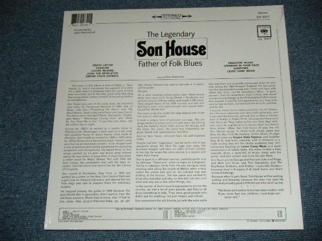 画像: SON HOUSE -   THE LEGENDARY SON HOUSE  FATHER OF FOLK BLUES ( SEALED) / US AMERICA Reissue STEREO "180 gram Heavy Weight" "Brand New Sealed" LP 