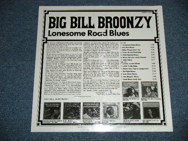 画像: BIG BILL BROONZY - LONESOME ROAD BLUES  ( SEALED )  /  US AMERICA REISSUE  "BRAND NEW SEALED" LP 