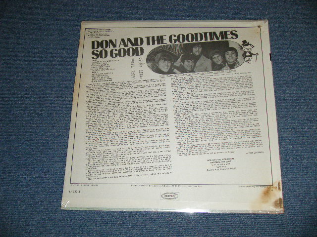 画像: DON & THE GOOD TIMES - SO GOOD (SEALED : BB )/ 1967 US ORIGINAL MONO "BRAND NEW SEALED"  LP 