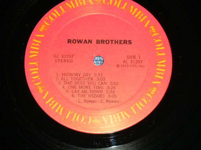 画像: ROWAN BROTHERS - ROWAN BROTHERS ( Ex+++.MINT- : Cut out,EDSP) / 1972 US AMERICA ORIGINAL Used LP 