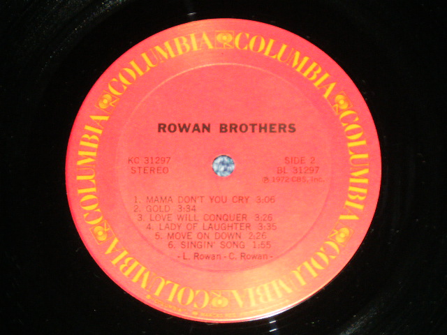 画像: ROWAN BROTHERS - ROWAN BROTHERS ( Ex+++.MINT- : Cut out,EDSP) / 1972 US AMERICA ORIGINAL Used LP 