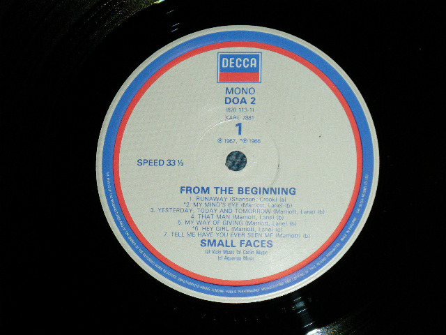 画像: SMALL FACES -  IN THE BEGINNING ( MINT-/MINT)   / 1980's UK ENGLAND REISSUE "MONO"  Used LP