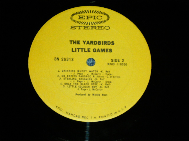 画像: THE YARDBIRDS  - LITTLE GAMES  (Ex+/Ex+++ Looks: VG++　MINT-,) / 1980's US AMERICA  REISSUE or REPRO  "STEREO " Used LP 