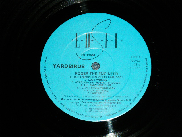 画像: THE YARDBIRDS  - ROGER THE ENGINEER  ( MINT-/MINT) / 1980's UK ENGLAND REISSUE "MONO" Used LP 
