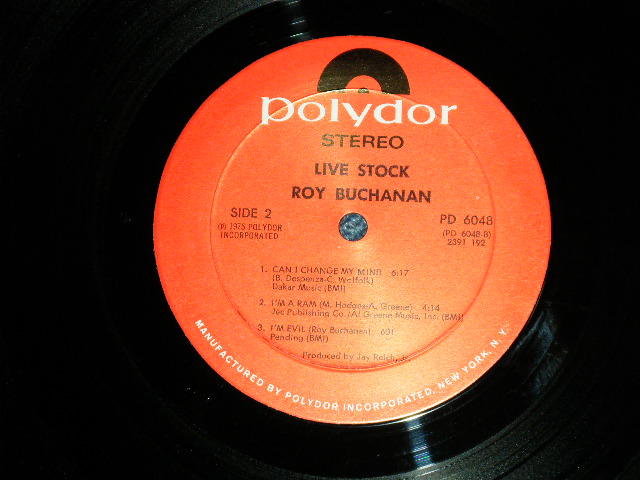 画像: ROY BUCHANAN -  LIVE STOCK  ( Ex++/MINT-)   / 1975 US AMERICA ORIGINAL Used LP