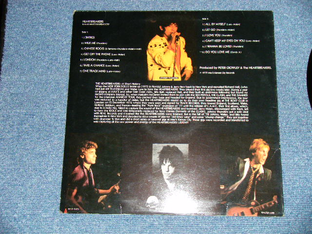 画像: JOHNNY THUNDERS ( of NEW YORK DOLLS ) & The HEARTBREAKERS - LIVE AT MAX'S KANSAS CITY( MINT-/MINT- ) /  1979 UK ENGLAND ORIGINAL  Used  LP