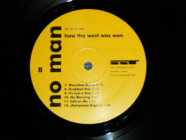 画像: NO MAN - HOW THE WEST WAS WON  ( Ex+++/MINT- )   / 1991 US AMERICA ORIGINAL Used LP 