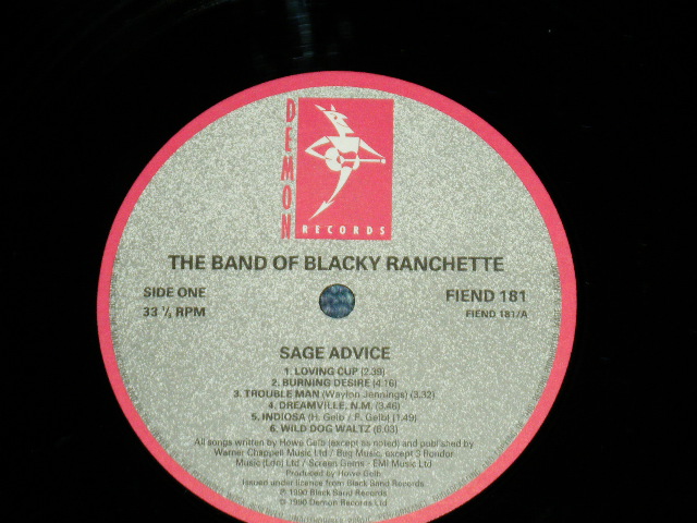 画像: The BAND OF BLACKY RANCHETTE ( AMERICAN ROOTS ROCK) - SAGE ADVICE ( NEW) / 1990 UK ENGLAND ORIGINAL "BRAND NEW....Found DEAD STOCK"  LP 