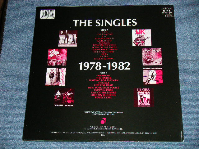 画像: UK SUBS - THE SINGLES 1978-1982 ( MINT-/MINT ) /  1989 UK ENGLAND FRANCE Press  ORIGINAL "RED WAX Vinyl" Used  LP