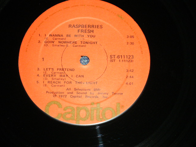 画像: RASPBERRIES ( w/ ERIC CARMEN ) - FRESH ( Ex/MINT- Looks:Ex+++ ) / 1972  US AMERICA ORIGINAL "MAIL ORDER : CAPITOL RECORD CLUB"  "ORANGE with OLIVE GREEN 'CAPITOL' at Bottom  LABEL" Used LP 