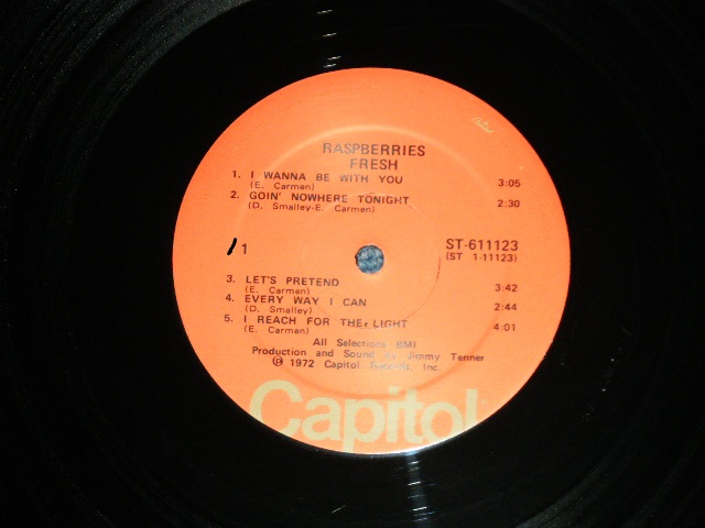 画像: RASPBERRIES ( w/ ERIC CARMEN ) - FRESH ( Ex+/MINT- Looks:Ex+++ ) / 1972  US AMERICA ORIGINAL "MAIL ORDER : CAPITOL RECORD CLUB"  "ORANGE with OLIVE GREEN 'CAPITOL' at Bottom  LABEL" Used LP 