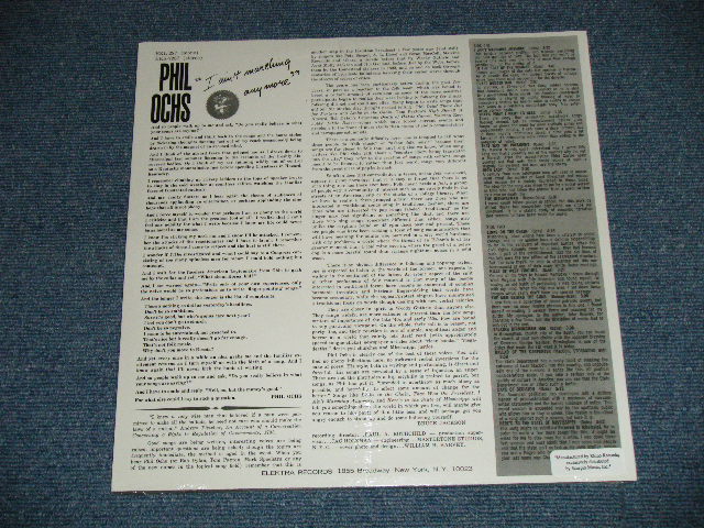 画像: PHIL OCHS - I AIN'T MARCHING ANY MORE  ( SEALED)   /  US AMERICA  REISSUE "180 gram Heavy Weight" "Brand New Sealed"  LP 