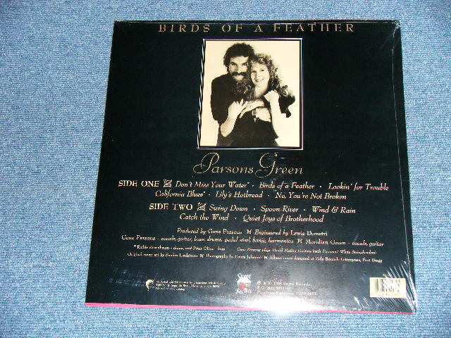 画像: PARSONS GREEN : GENE PARSONS (of THE BYRDS) & MERIDIAN GREEN  - BIRDS OF A FEATHER  ( SEALED  )  / 1988 US AMERICA ORIGINAL  "BRAND NEW SEALED" LP   