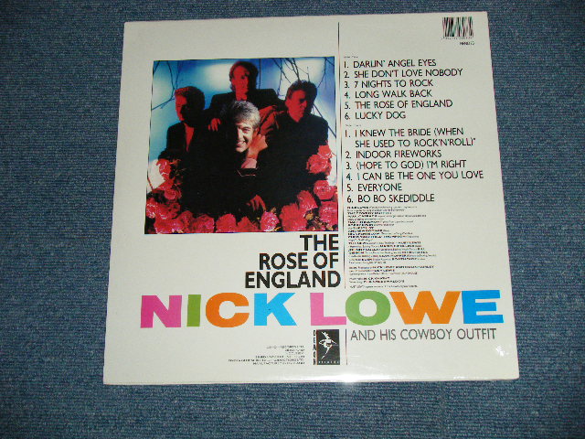画像: NICK LOWE -  THE ROSE OF ENGLAND ( SEALED : BB )  / 1985 UK ENGLAND  ORIGINAL  "BRAND NEW SEALED" LP    