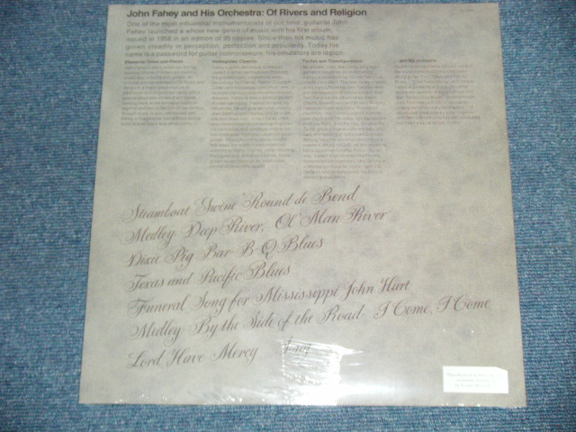 画像: JOHN FAHEY and His Orchestra - OF RIVERS AND RELIGION  ( SEALED )   / US AMERICA "180 gram Heavy Weight"  REISSUE "Brand New SEALED" LP 