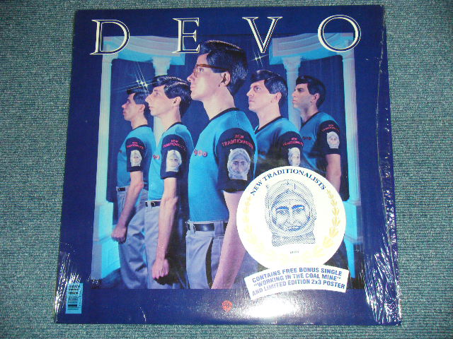 画像: DEVO - NEW TRADITIONALISTS :  With POSTER ( MINT-/MINT-)   / 1981 US AMERICA  ORIGINAL "With TITLE SEAL" Used  LP With POSTER 