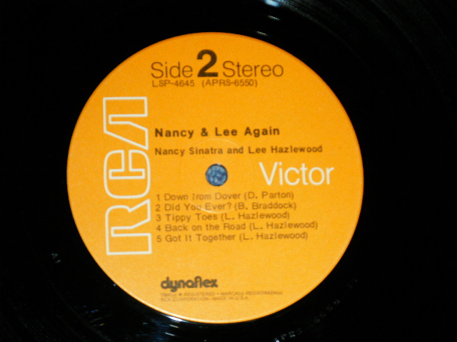 画像: NANCY SINATRA -LEE HAZELWOOD - NANCY & LEE AGAIN ( EEx++/MINT- A-5:Ex++) / 1972 US AMERICA ORIGINAL Used LP 
