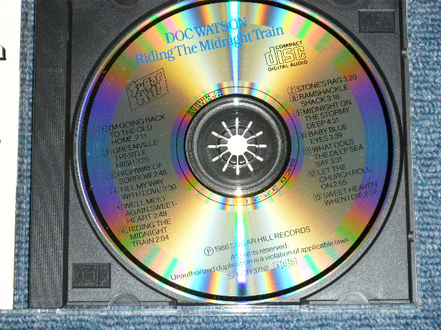 画像: DOC WATSON - RIDING THE MIDNIGHT TRAIN  ( MINT-/MINT) / 1986 US AMERICA Used CD 