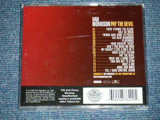 画像: VAN MORRISON - PAY THE DEVIL  ( MINT/MINT )   / 2006 US AMERICA ORIGINAL Used CD 