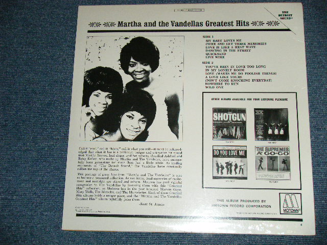 画像: MARTHA and The VANDELLAS - GREATEST HITS ( SEALED)   /  US AMERICA  REISSUE "Brand New Sealed"  LP 