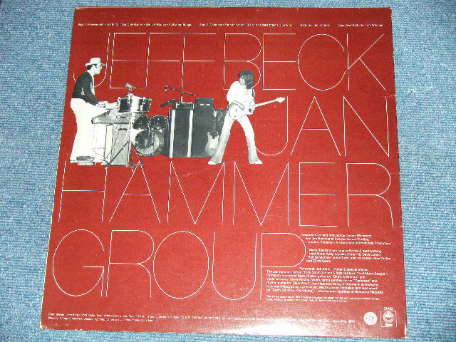 画像: JEFF BECK with JAN HAMMER GROUP -  LIVE  (Matrix #  A) AL-34433-1H    B) BL-34433-1A)  (Ex+++/Ex+++)  / 1977 US AMERICA ORIGINAL 1st Press "ORANGE Label" Used LP 