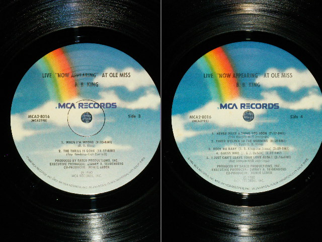 画像: B.B.KING B.B. KING - NOW APPEARING AT OLE MISS( Ex+++/Ex+++)  / 1980 US AMERICA ORIGINAL "PROMO" Used 2-LP 