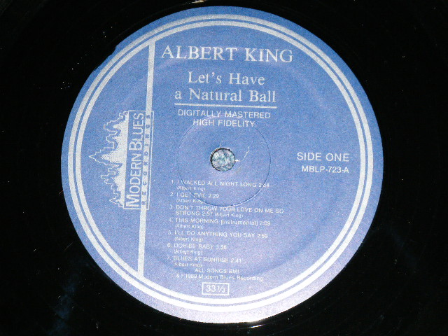 画像: ALBERT KING - LET'S HAVE A NATURAL BAIL ( MINT/MINT-) / 1989 US AMERICA ORIGINAL Used LP Used LP 
