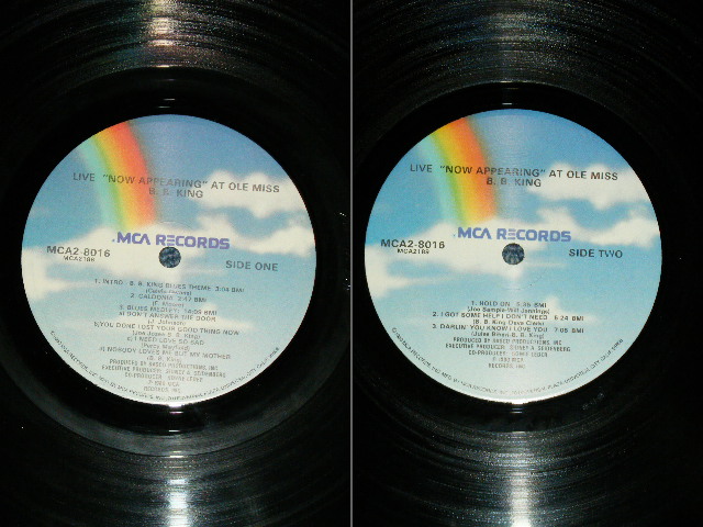 画像: B.B.KING B.B. KING - NOW APPEARING AT OLE MISS( MINT-/MINT-)  / 1980 US AMERICA ORIGINALUsed 2-LP 