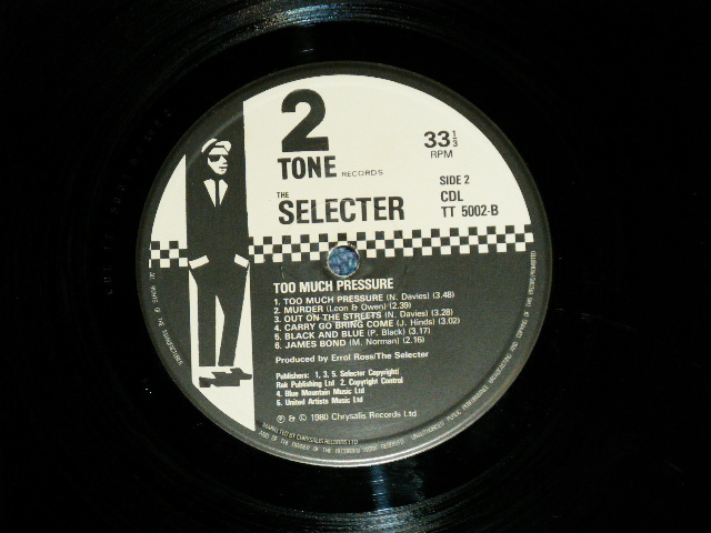 画像: The SELECTER - TOO MUCH PRESSURE  (A-1/B-1) ( Ex++/MINT- ) / 1980 UK ENGLAND Original Used LP 