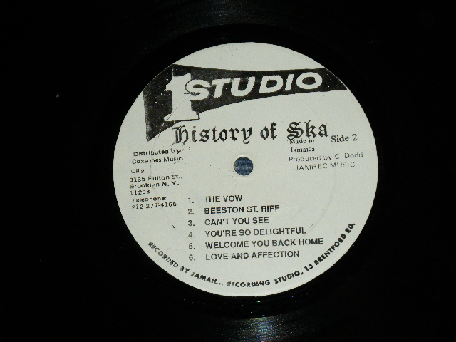 画像: va Omunibus(DON DRUMMOND,SKATALTES,WAILERS,BLUES BLASTERS,DELROY WILSON,DOREEN & JACKIE,CLANCY ECCLES,ANDY & JOEY,LORD CREATOR) - HISTORY OF SKA VOL.1 BThe Golden Years 60-65 ( Ex++/Ex+++) / JAMAICA ORIGINAL Used LP 