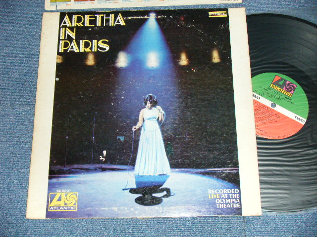 画像1: ARETHA FRANKLIN - ARETHA IN PARIS  (MATRIX # A)ST-A-681373-B/B)ST-A-681374-B  ) ( Ex/Ex Looks:Ex- : EDSP)  / 1968 US AMERICA 1st pres  "RED & Green Label" "1841 BROADWAY Label" Used LP  