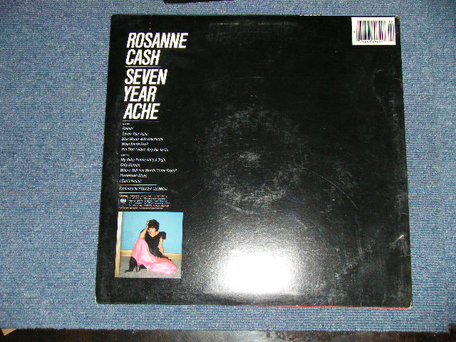 画像: ROSANNE CASH ( With GERRY McGEE of The Ventures,BOOKER T. JONES,RODNEY CROWELL,EMMYLOU HARRIS +more)  - SEVEN YEAR ACHE ( Ex+/MINT-)   / 1981 US AMERICA ORIGINAL Used LP