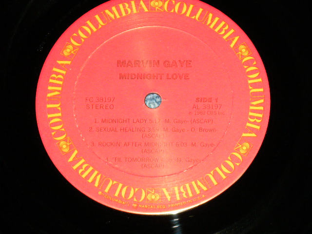 画像: MARVIN GAYE - MIDNIGHT LOVE （Ex++/Ex+++) /  1982 US AMERICA ORIGINA Used  LP 