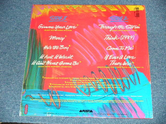 画像: ARETHA FRANKLIN - THROUGH THE STORM ( Ex++/MINT-)  / 1989 US AMERICA ORIGINAL Used LP 