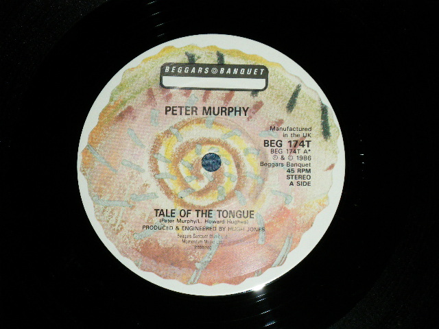 画像: PETER MURPHY - TAKE OF THE TONGUE( MINT-/MINT ) /  1986 UK ENGLAND ORIGINAL Used 12" 