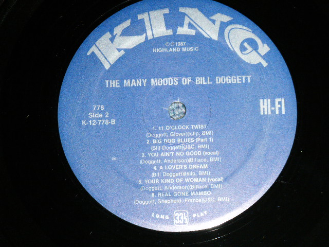 画像: BILL DOGGETT -  THE MANY MOODS OF( MINT-/MINT-)  /US AMERICA REISSUE  Used LP 