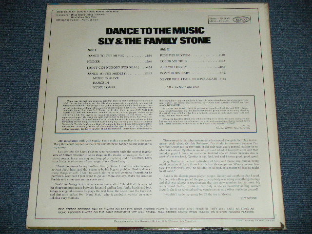 画像: SLY & THE FAMILY STONE - DANCE TO THE MUSIC ( Ex++/Ex ) / 1968 US AMERICA ORIGINAL "1st Press Jacket" Used  LP  